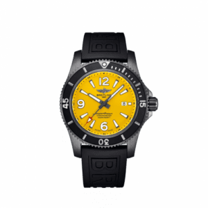 Breitling Superocean 46 Blacksteel / Yellow / Rubber / Pin M17368D71I1S1