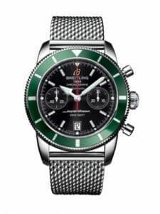 Breitling Superocean Heritage 44 Chronograph Stainless Steel / Green / Black / Milanese A2337036.BB81.154A