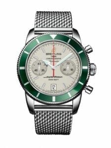 Breitling Superocean Heritage 44 Chronograph Stainless Steel / Green / Silver / Milanese A2337036.G753.154A