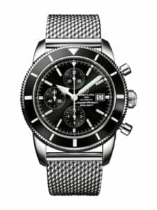 Breitling Superocean Heritage 46 Chronograph Stainless Steel / Black / Black / Milanese A1332024.B908.152A