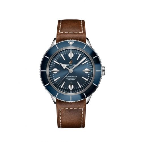 Breitling Superocean Heritage '57 Stainless Steel / Blue / Calf / Pin A10370161C1X1