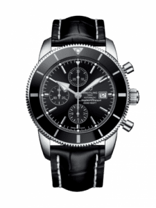 Breitling Superocean Heritage II 46 Chronograph Stainless Steel / Black / Black / Croco / Folding A1331212/BF78/761P/A20D.1