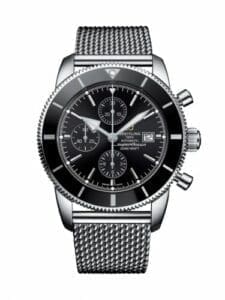 Breitling Superocean Heritage II 46 Chronograph Stainless Steel / Black / Black / Milanese A1331212/BF78/152A