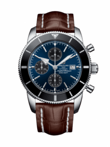 Breitling Superocean Heritage II 46 Chronograph Stainless Steel / Black / Blue / Croco / Pin A1331212/C968/756P/A20BA.1