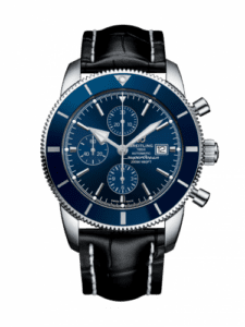 Breitling Superocean Heritage II 46 Chronograph Stainless Steel / Blue / Blue / Croco / Folding A1331216/C963/761P/A20D.1