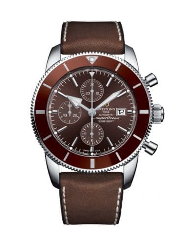 Breitling Superocean Heritage II 46 Chronograph Stainless Steel / Bronze / Bronze / Leather Rubber A1331233/Q616/295S/A20D.2