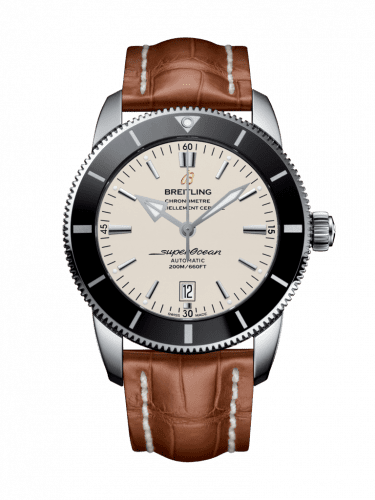 Breitling Superocean Heritage II 46 Stainless Steel / Black / Silver / Croco / Pin AB202012/G828/754P/A20BA.1