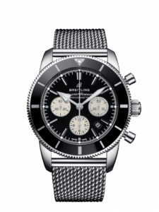 Breitling Superocean Heritage II B01 Chronograph 44 Stainless Steel / Black / Bracelet AB0162121B1A1