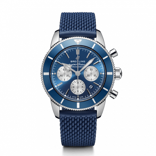 Breitling Superocean Heritage II B01 Chronograph 44 Stainless Steel / Blue / Rubber / Folding AB0162161C1S1