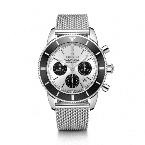 Breitling Superocean Heritage II B01 Chronograph 44 Stainless Steel / Silver / Bracelet AB0162121G1A1