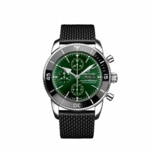 Breitling Superocean Heritage II Chronograph 44 Stainless Steel / Green / Rubber A13313121L1S1