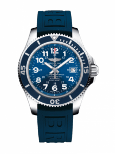 Breitling Superocean II 42 Stainless Steel / Blue / Mariner Blue / Rubber / Pin A17365D11C1S2