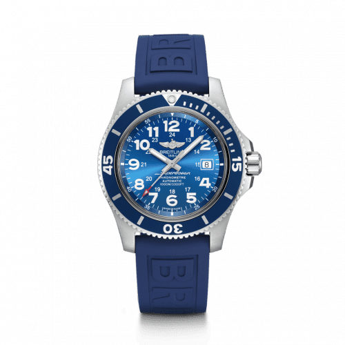 Breitling Superocean II 44 Stainless Steel / Blue / Mariner Blue / Rubber / Pin A17392D81C1S1