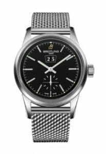 Breitling Transocean 38 Stainless Steel / Black / Bracelet A1631012/BD15/171A