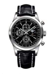 Breitling Transocean Chronograph 1461 Stainless Steel / Black / Croco / Pin A1931012/BB68/743P/A20BA.1