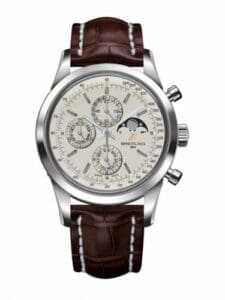 Breitling Transocean Chronograph 1461 Stainless Steel / Silver / Croco / Pin A1931012/G750/739P/A20BA.1