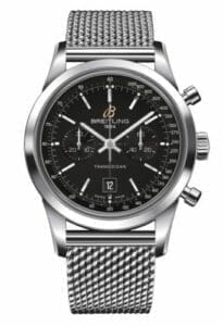 Breitling Transocean Chronograph 38 Black / Milanese A4131012.BC06.171A