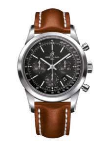 Breitling Transocean Chronograph Stainless Steel / Black / Calf / Pin AB015212/BA99/433X/A20BA.1