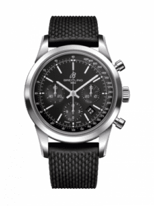 Breitling Transocean Chronograph Stainless Steel / Black / Rubber / Pin AB015212/BA99/278S/A20S.1