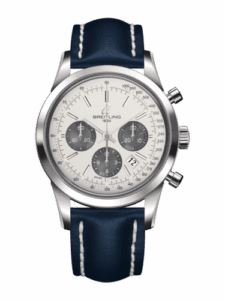 Breitling Transocean Chronograph Stainless Steel / Panda / Calf / Folding AB015212/G724/112X/A20D.1