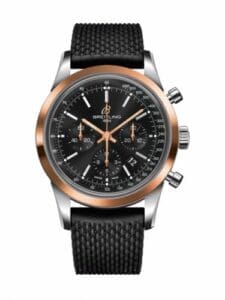 Breitling Transocean Chronograph Stainless Steel Red Gold / Black / Rubber Aero Classic UB015212.BC74.278S