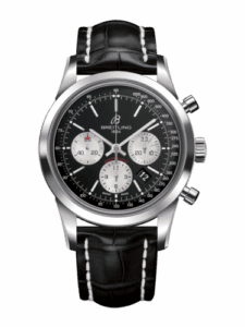 Breitling Transocean Chronograph Stainless Steel / Reverse Panda / Croco / Pin AB015212/BF26/743P/A20BA.1