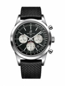 Breitling Transocean Chronograph Stainless Steel / Reverse Panda / Rubber / Pin AB015212/BF26/278S/A20S.1