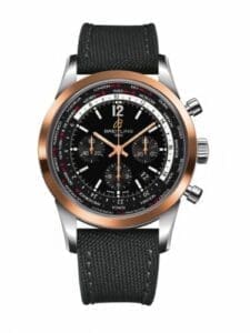 Breitling Transocean Chronograph Unitime Pilot Stainless Steel / Red Gold / Black / Military UB0510U4.BC26.100W