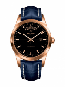 Breitling Transocean Day & Date Red Gold / Black / Croco / Folding R4531012/BB70/732P/R20D.1