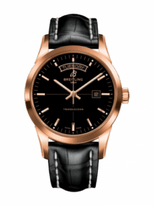 Breitling Transocean Day & Date Red Gold / Black / Croco / Folding R4531012/BB70/744P/R20D.1