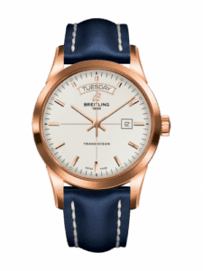 Breitling Transocean Day & Date Red Gold / Silver / Calf / Folding R4531012/G752/112X/R20D.1