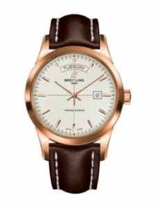 Breitling Transocean Day & Date Red Gold / Silver / Calf / Pin R4531012/G752/437X/R20BA.1