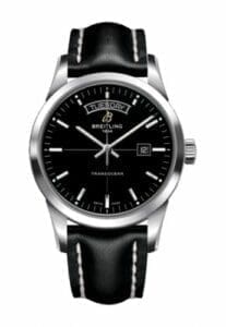 Breitling Transocean Day & Date Stainless Steel / Black / Calf / Pin A4531012/BB69/435X/A20BA.1