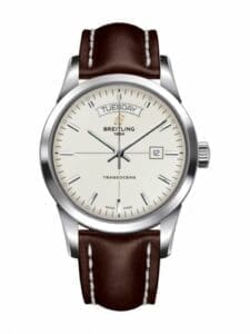 Breitling Transocean Day & Date Stainless Steel / Silver / Calf / Pin A4531012/G751/437X/A20BA.1