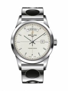 Breitling Transocean Day & Date Stainless Steel / Silver / Racer A4531012/G751/222A