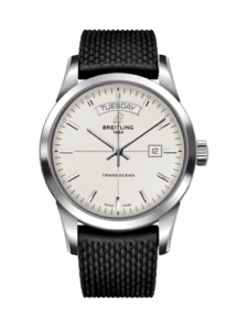 Breitling Transocean Day & Date Stainless Steel / Silver / Rubber / Folding A4531012/G751/279S/A20D.2