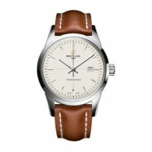 Breitling Transocean Stainless Steel / Silver / Calf / Pin A1036012/G721/433X/A20BA.1