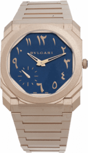 Bulgari Octo Finissimo Automatic Arabic Blue / Rose Gold 103300