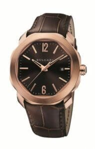 Bulgari Octo Roma 41 Pink Gold / Brown 102702