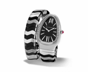 Bulgari Serpenti Spiga Stainless Steel Black 102129