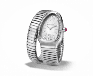 Bulgari Serpenti Tubogas Silver Diamond Large 101827