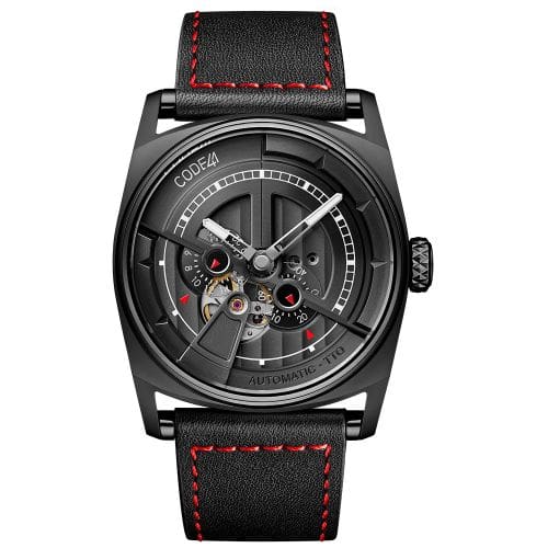 CODE41 Anomaly-01 Black PVD / Black AN01-BK-ST-LEA-COU-SP