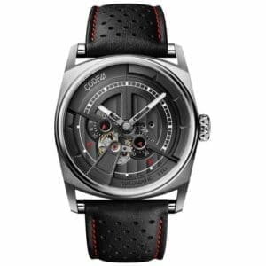 CODE41 Anomaly-01 Stainless Steel / Black AN01-IN-BK-ST-LEA-PER-COU-SP