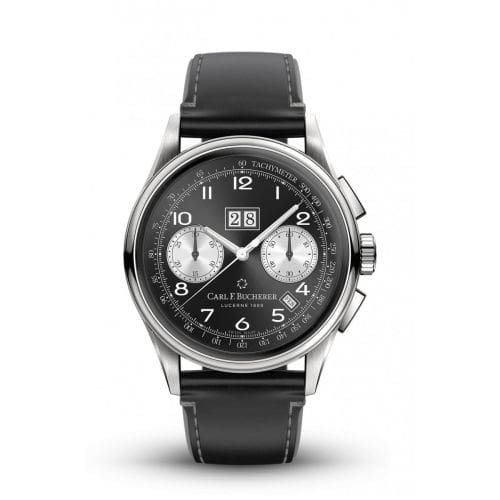 Carl F. Bucherer Heritage Bicompax Annual Stainless Steel / Black 00.10803.08.32.01