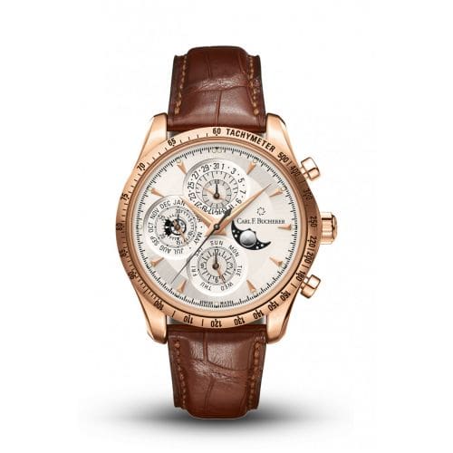 Carl F. Bucherer Manero Chronoperpetual Rose Gold / Silver 00.10907.03.13.01