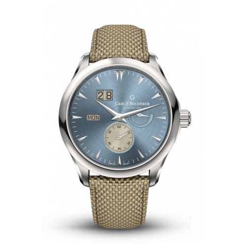 Carl F. Bucherer Manero Peripheral BigDate Stainless Steel / Light Blue 00.10926.08.53.01