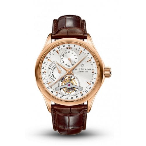 Carl F. Bucherer Manero Tourbillon Rose Gold / Silver 00.10918.03.13.01