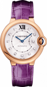 Cartier Ballon Blue de Cartier 36 Automatic Pink Gold / Diamond / Purple WJBB0010