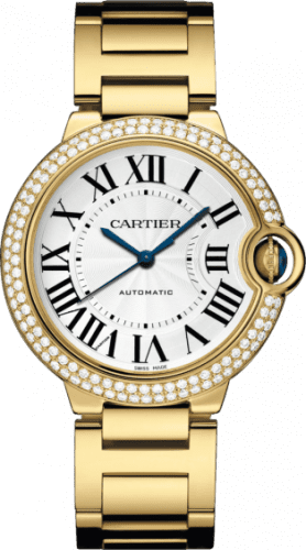 Cartier Ballon Blue de Cartier 36 Automatic Yellow Gold / Diamonds / Bracelet WE9004Z3