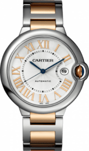 Cartier Ballon Blue de Cartier 42 Automatic Stainless Steel / Pink Gold / Silver / Bracelet W6920095